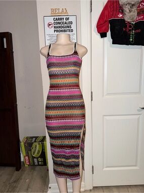 beverly & beck lace trim cap sleeve midi dress Beverly and Beck Dress Pacsun Lace Dress